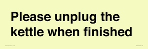 PV10519: Please unplug the kettle when finished