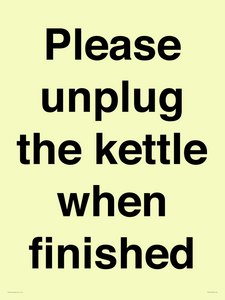 PV10519: Please unplug the kettle when finished