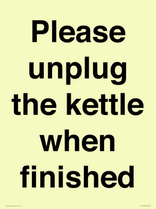 PV10519: Please unplug the kettle when finished