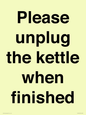 PV10519: Please unplug the kettle when finished