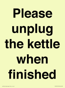 PV10519: Please unplug the kettle when finished
