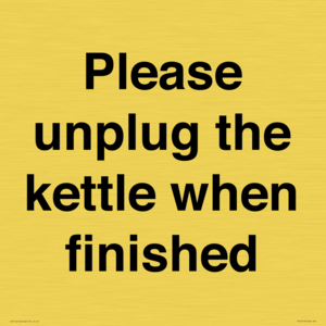 PV10519: Please unplug the kettle when finished