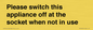 PV10521: Please switch this appliance off at the socket when not in use