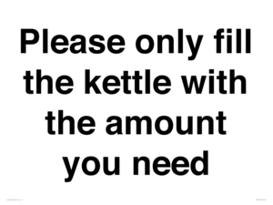 PV10525: Please only fill the kettle with the amount you need
