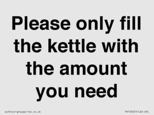 PV10525: Please only fill the kettle with the amount you need