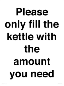 PV10525: Please only fill the kettle with the amount you need