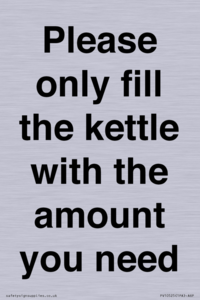 PV10525: Please only fill the kettle with the amount you need