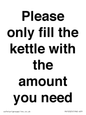 PV10525: Please only fill the kettle with the amount you need