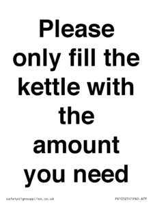 PV10525: Please only fill the kettle with the amount you need
