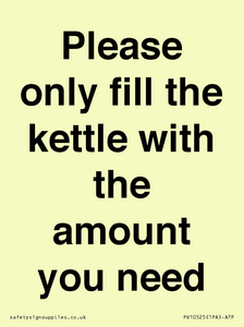 PV10525: Please only fill the kettle with the amount you need