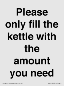 PV10525: Please only fill the kettle with the amount you need