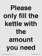 PV10525: Please only fill the kettle with the amount you need
