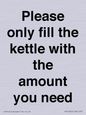 PV10525: Please only fill the kettle with the amount you need