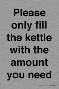 PV10525: Please only fill the kettle with the amount you need