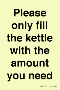 PV10525: Please only fill the kettle with the amount you need