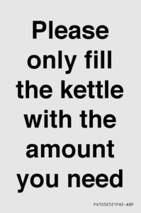 PV10525: Please only fill the kettle with the amount you need