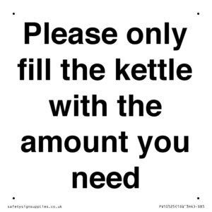 PV10525: Please only fill the kettle with the amount you need