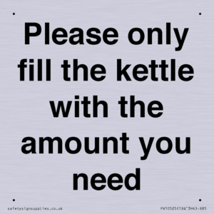 PV10525: Please only fill the kettle with the amount you need