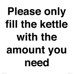 PV10525: Please only fill the kettle with the amount you need