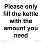 PV10525: Please only fill the kettle with the amount you need
