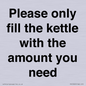 PV10525: Please only fill the kettle with the amount you need
