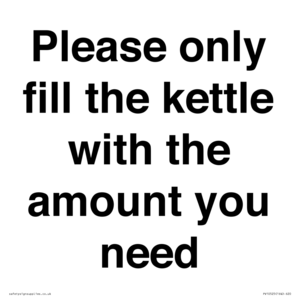 PV10525: Please only fill the kettle with the amount you need