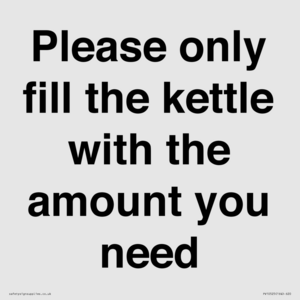 PV10525: Please only fill the kettle with the amount you need