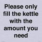 PV10525: Please only fill the kettle with the amount you need