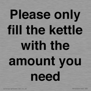 PV10525: Please only fill the kettle with the amount you need