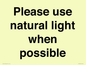 PV10529: Please use natural light when possible