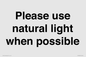 PV10529: Please use natural light when possible