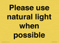 PV10529: Please use natural light when possible