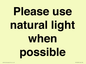PV10529: Please use natural light when possible