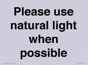 PV10529: Please use natural light when possible