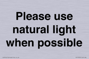 PV10529: Please use natural light when possible