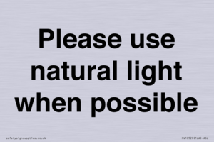 PV10529: Please use natural light when possible