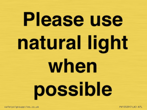 PV10529: Please use natural light when possible