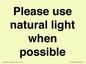 PV10529: Please use natural light when possible