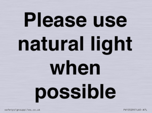 PV10529: Please use natural light when possible