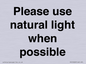 PV10529: Please use natural light when possible
