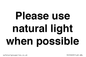 PV10529: Please use natural light when possible