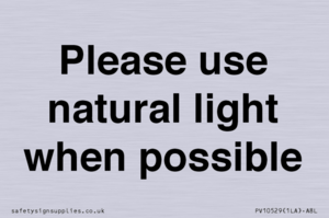 PV10529: Please use natural light when possible