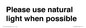 PV10529: Please use natural light when possible