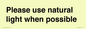 PV10529: Please use natural light when possible