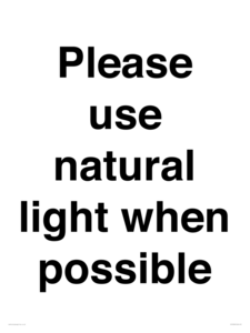 PV10529: Please use natural light when possible