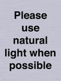 PV10529: Please use natural light when possible