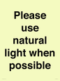 PV10529: Please use natural light when possible