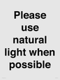 PV10529: Please use natural light when possible