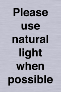 PV10529: Please use natural light when possible