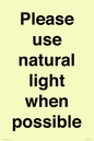 PV10529: Please use natural light when possible